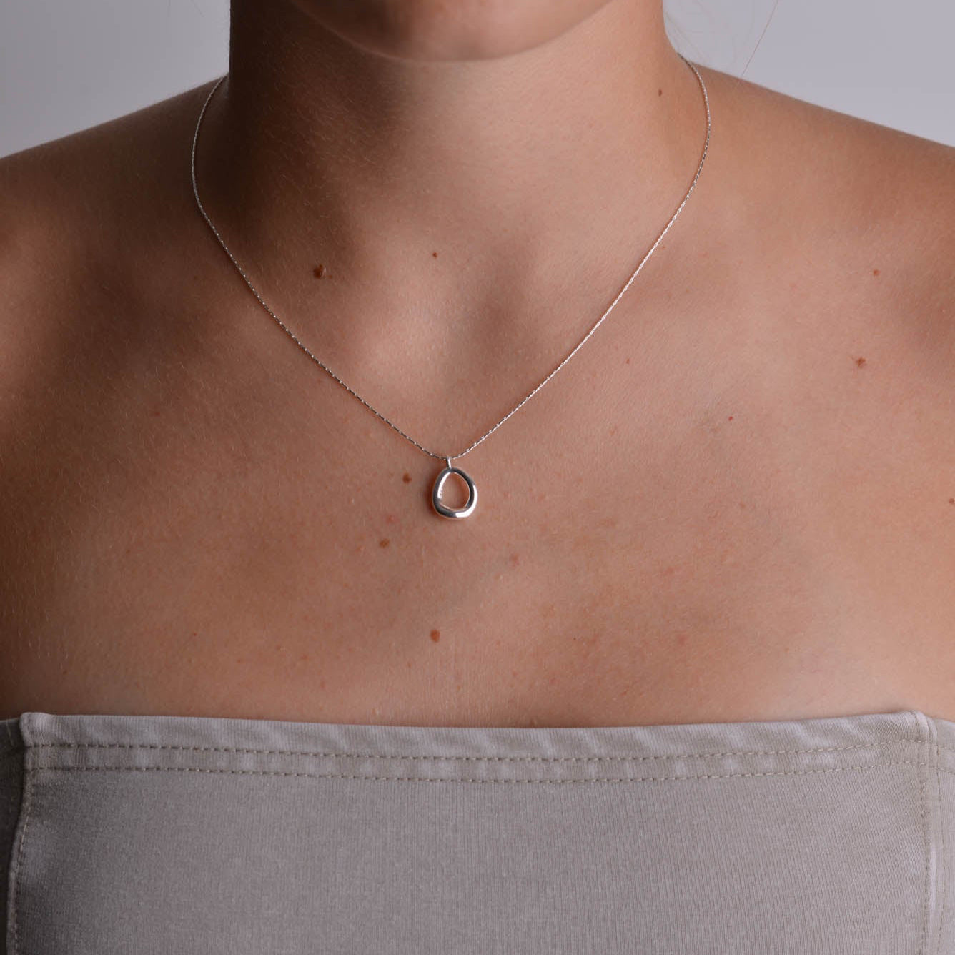 Silver Oval Pendant
