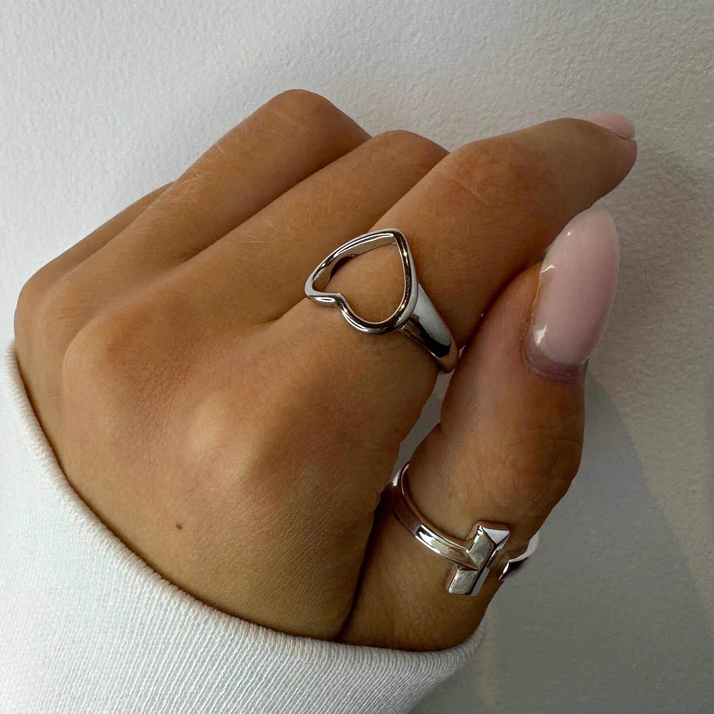 Adjustable Hazel Silver Rings