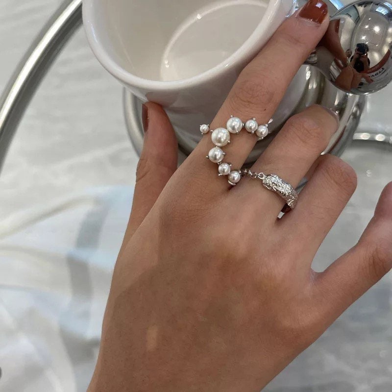 Pearl Statement Rings
