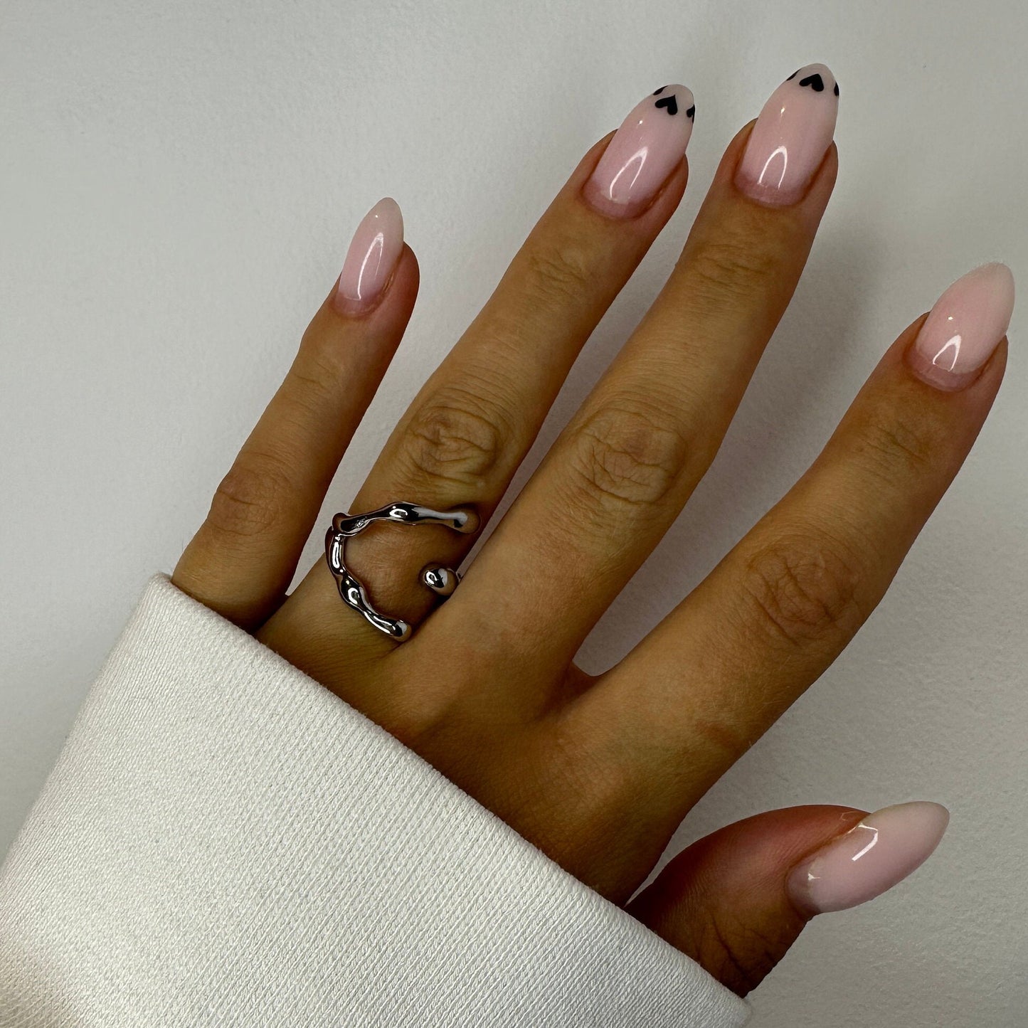 Eva Open Silver Ring