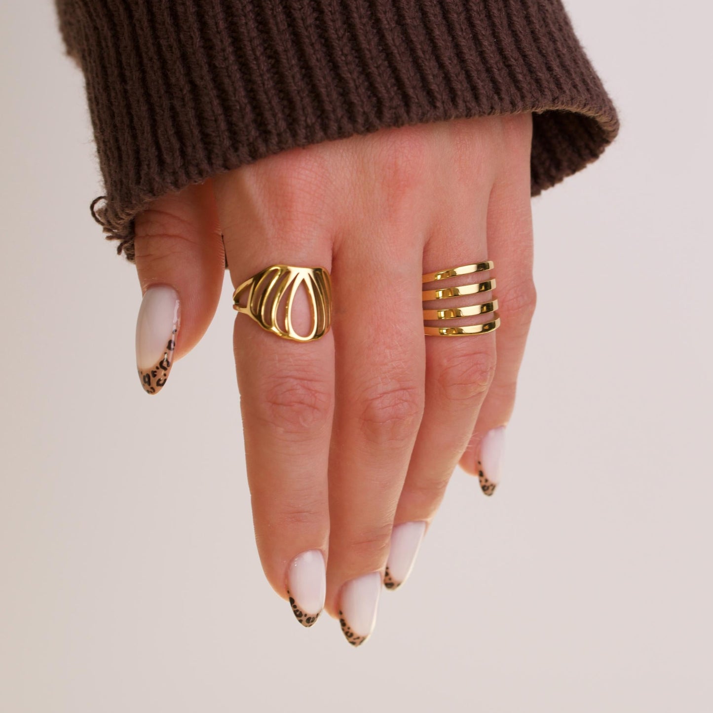 Callia 18k Gold 3 Ring Set