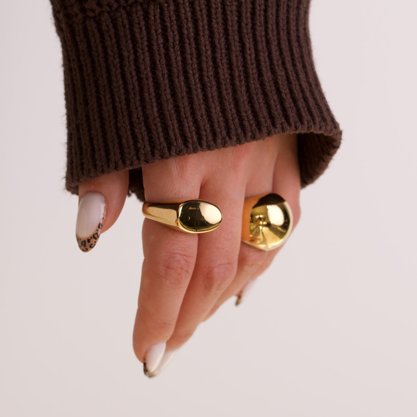 Chunky Irregular 18k Gold Ring 