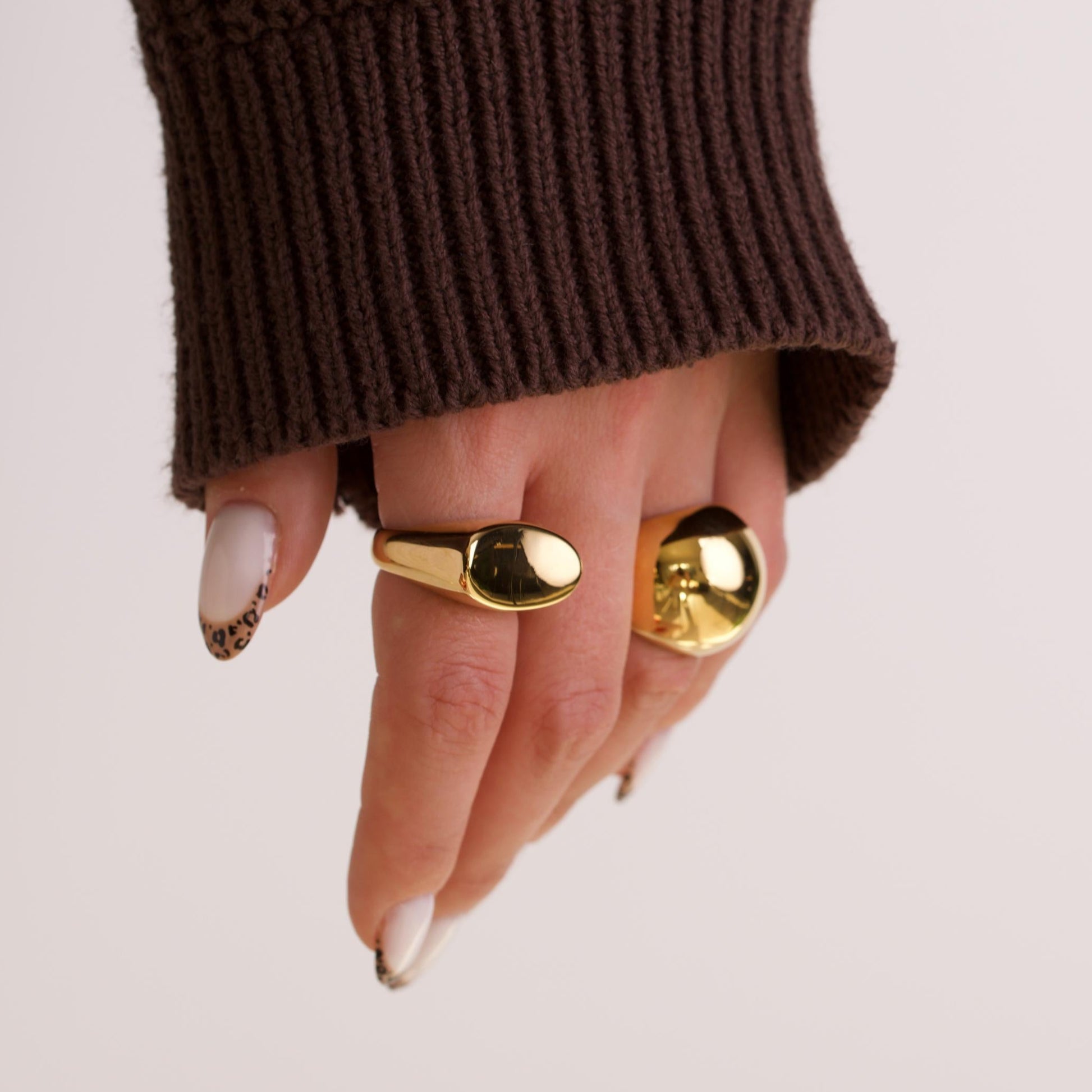 Chunky Irregular 18k Gold Ring 