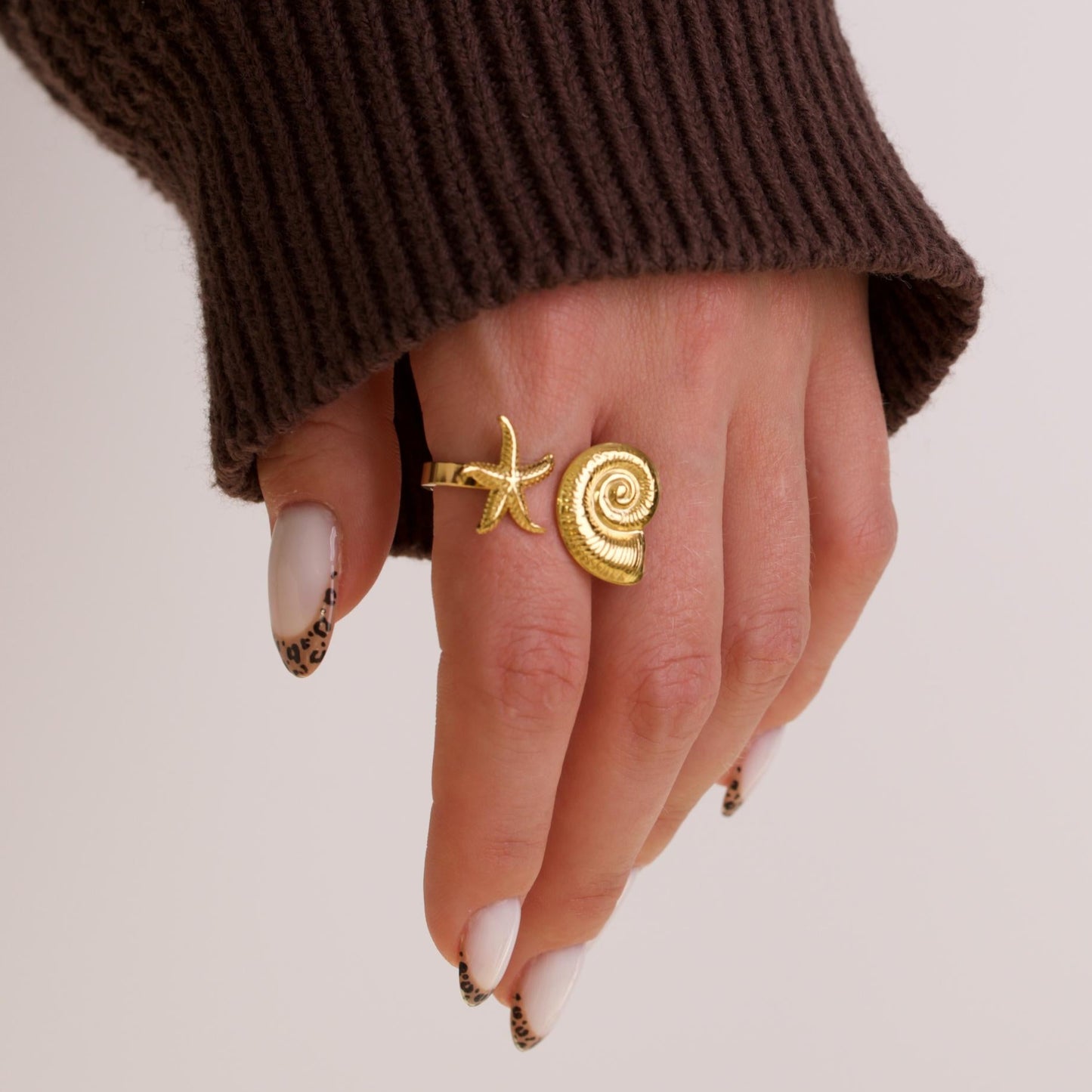 Gold Star Signet Rings