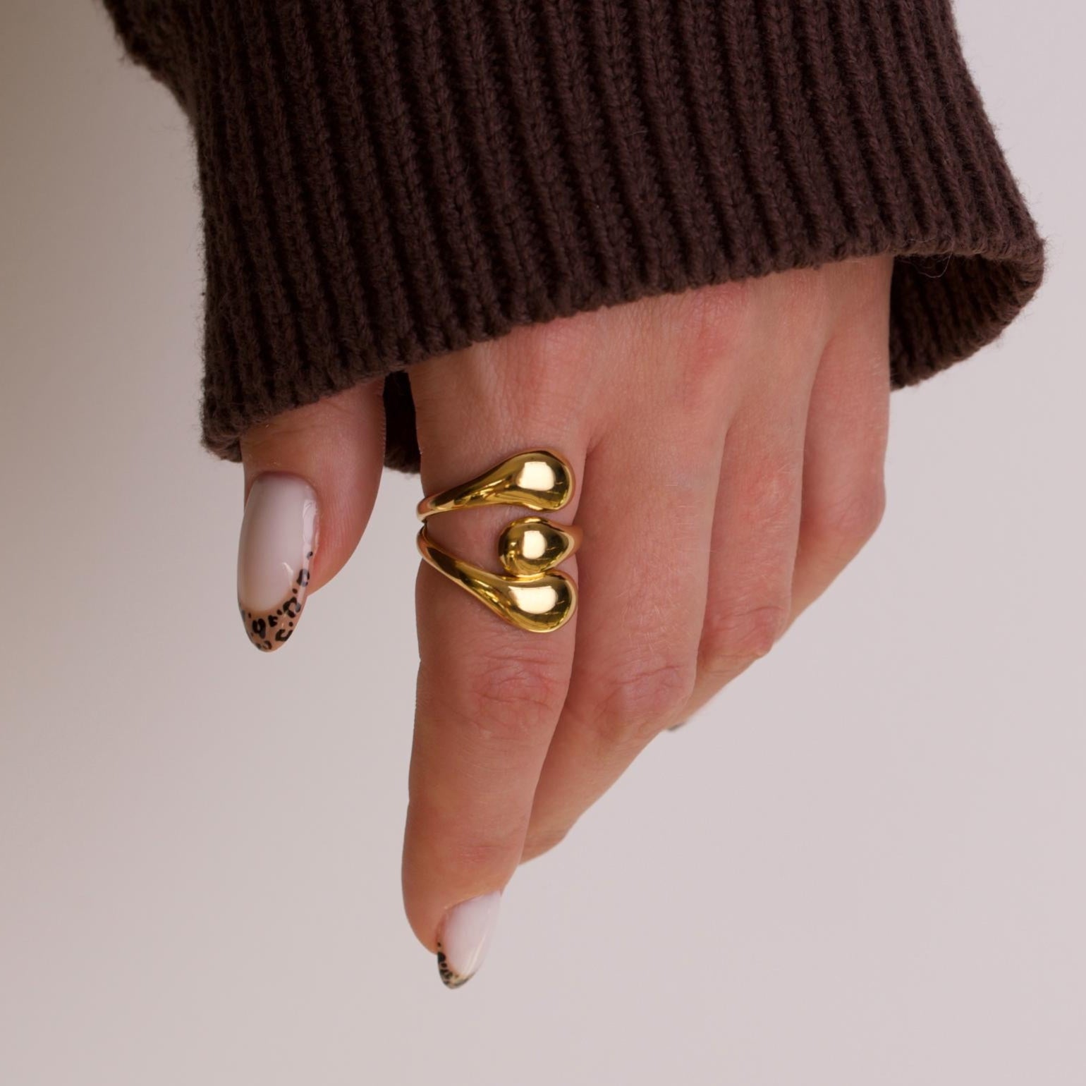 Eternal Matching Gold Ring Pair Set 