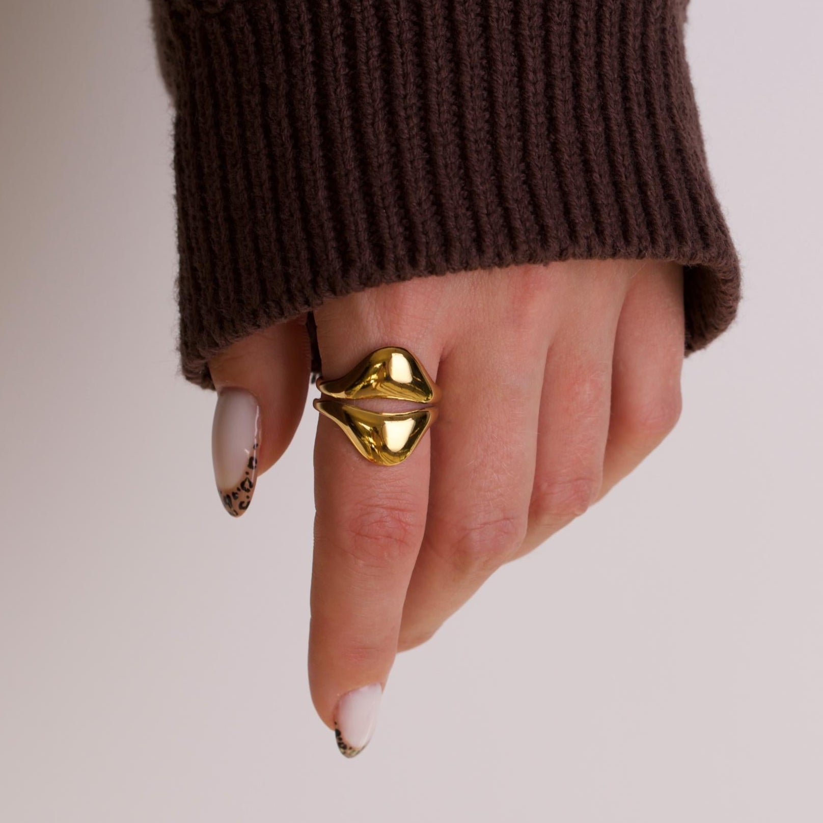 Eternal Matching Gold Ring Pair Set 