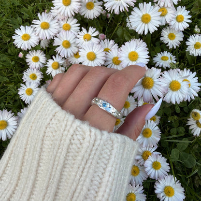 Silver clay ring