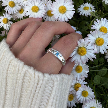 Silver clay ring