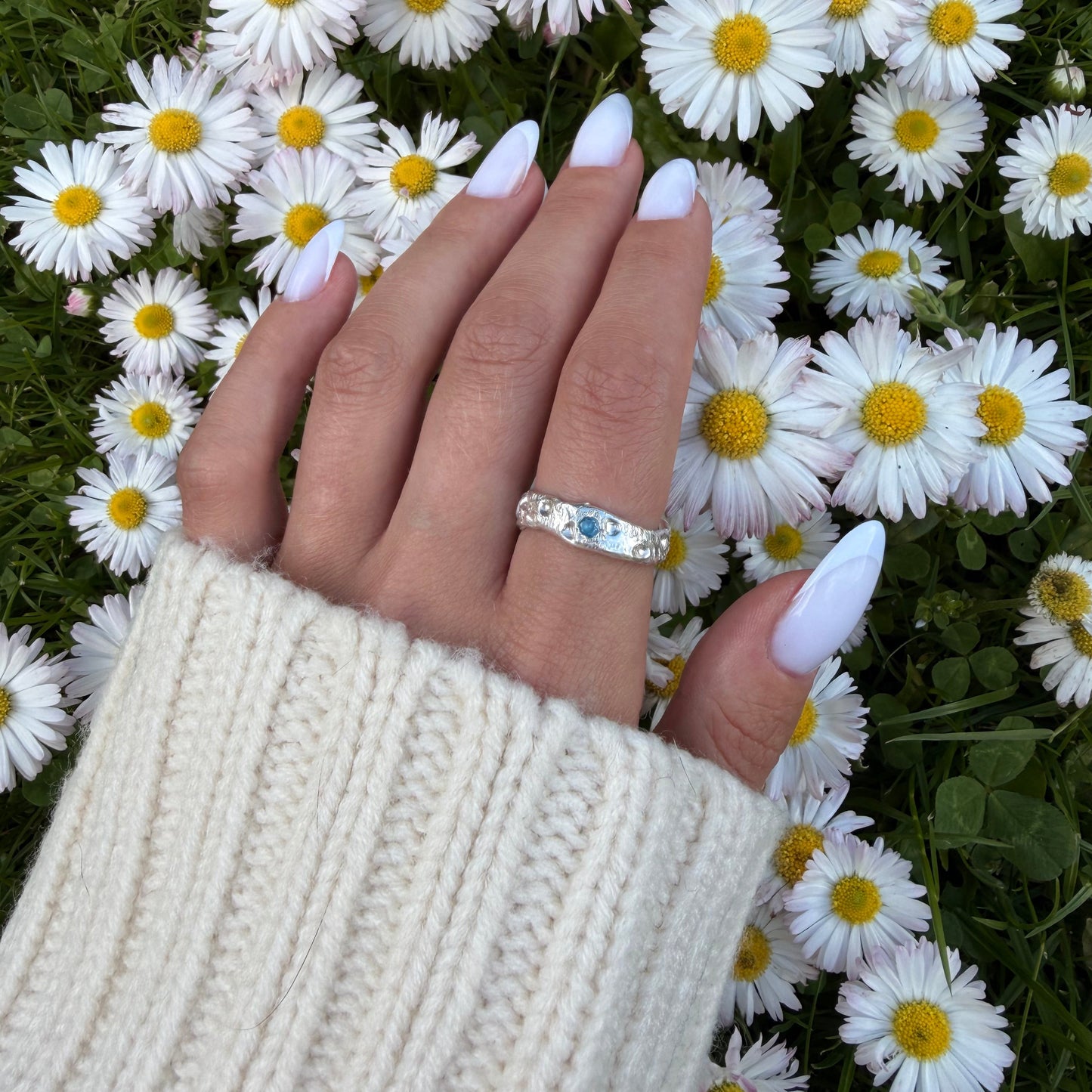 Silver clay ring