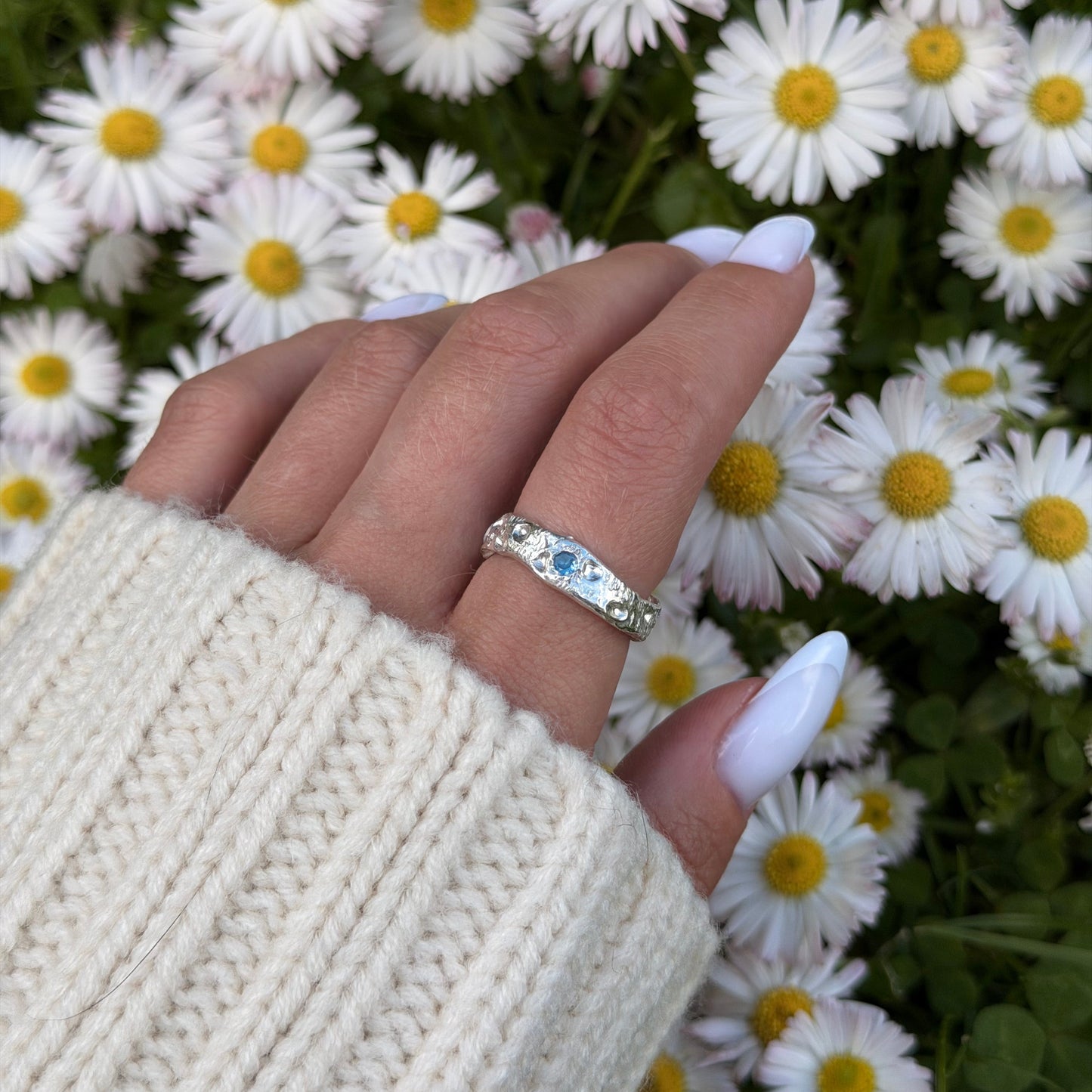 Silver clay ring