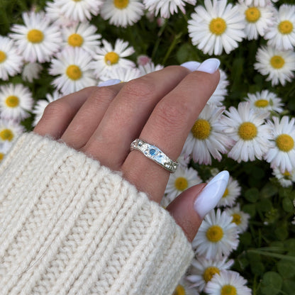 Silver clay ring
