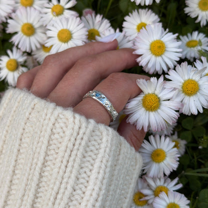 Silver clay ring