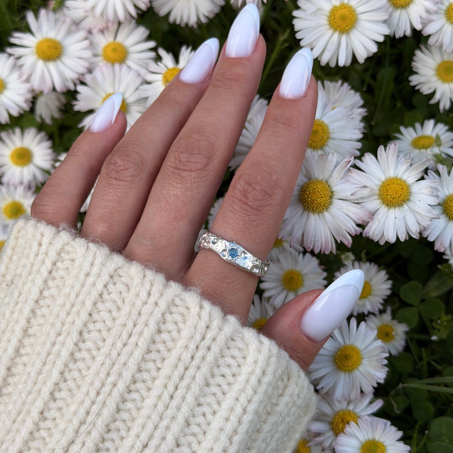 Silver clay ring
