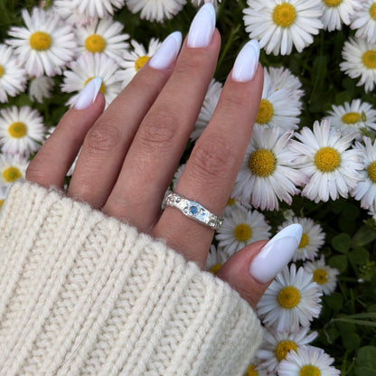 Silver clay ring