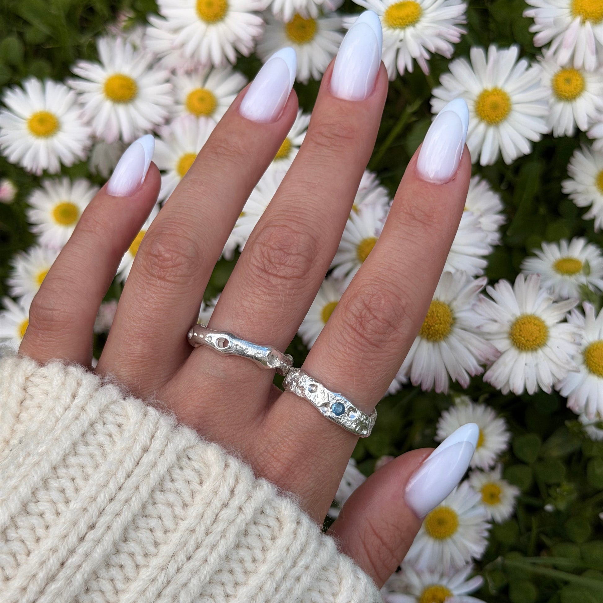 Silver clay ring
