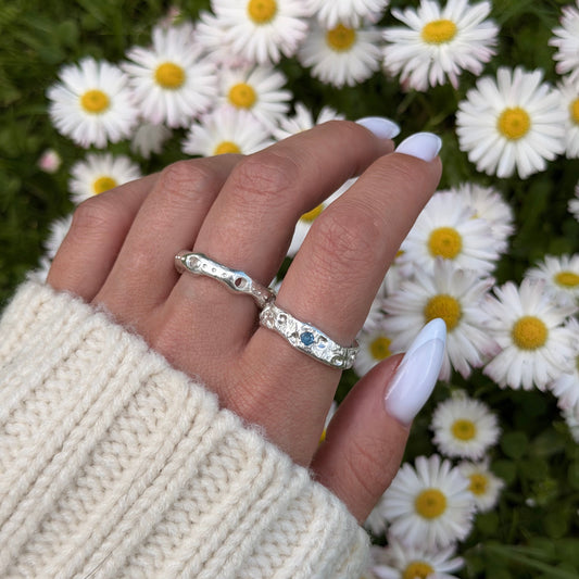 Silver clay ring