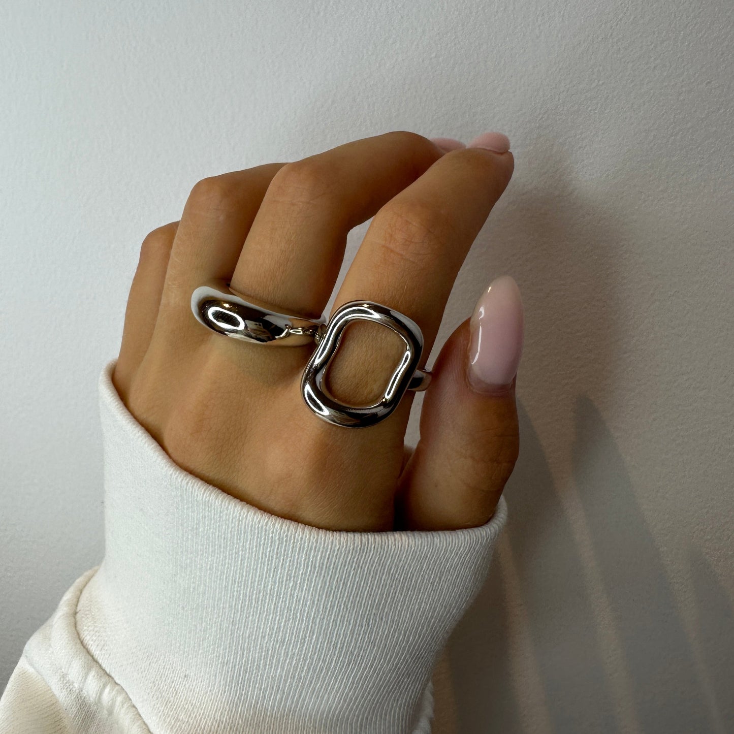 Geometric Chunky Hole Ring