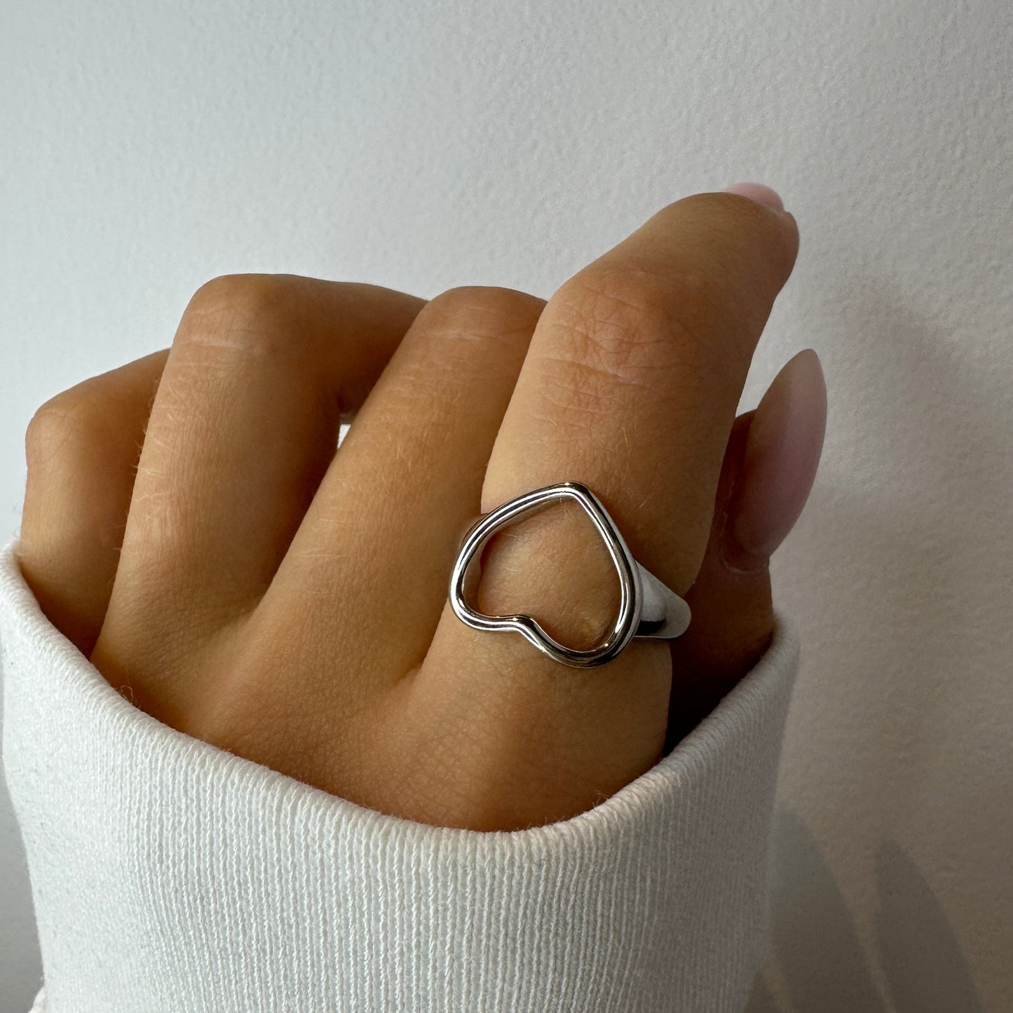 Adjustable Hazel Silver Rings 