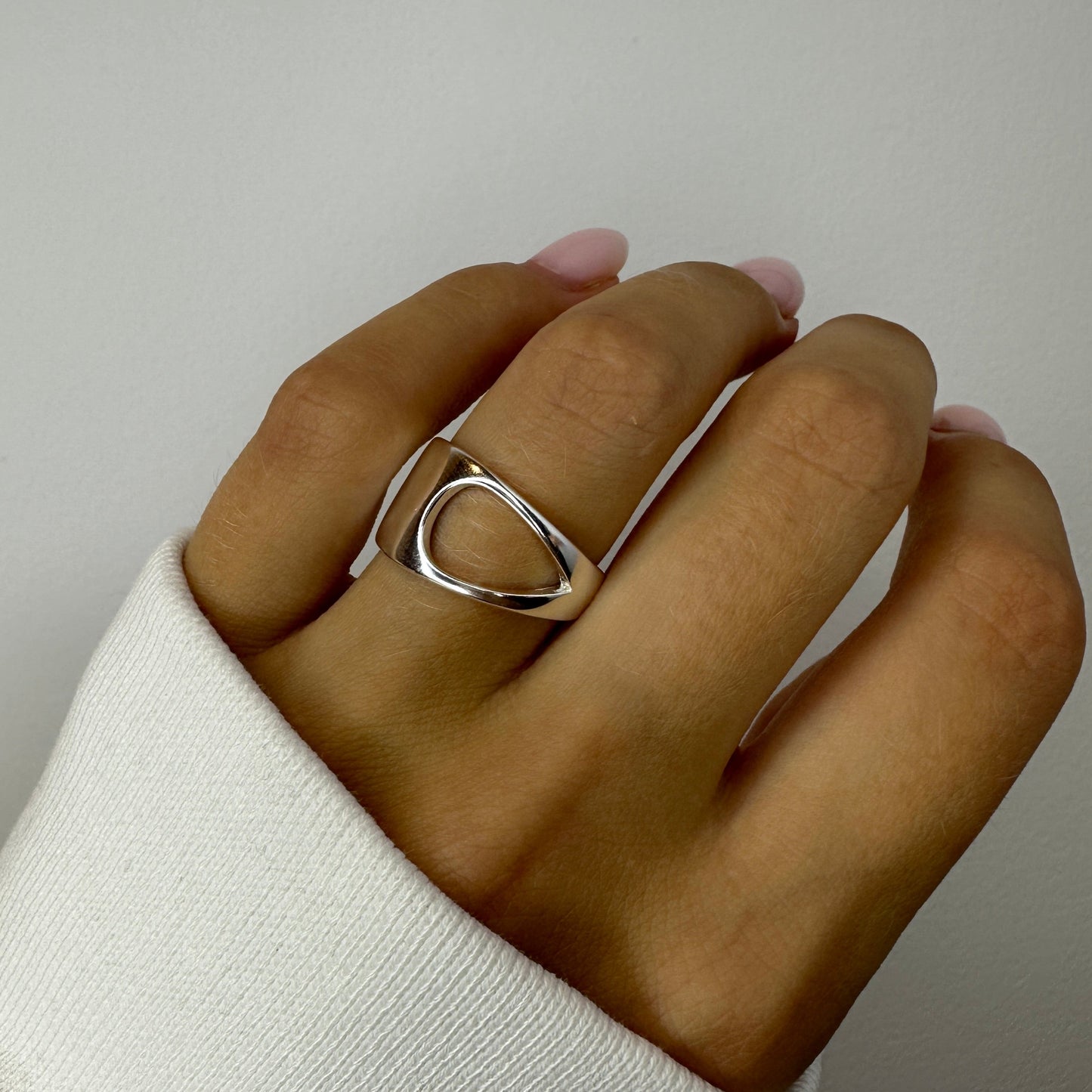 Hallow Silver Ring