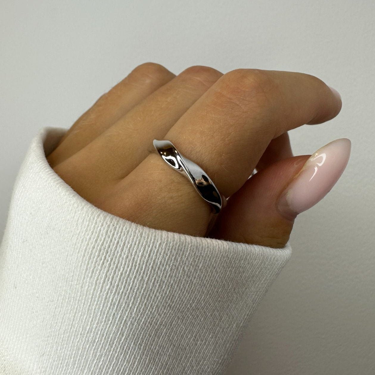 Buy Twisted Ring For Women | Adjustable Signet Ring | Callia Jewellery