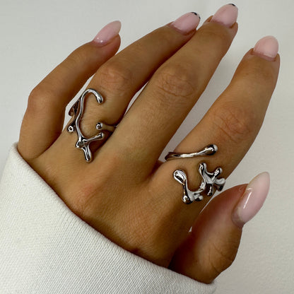 Irregular Silver Rings