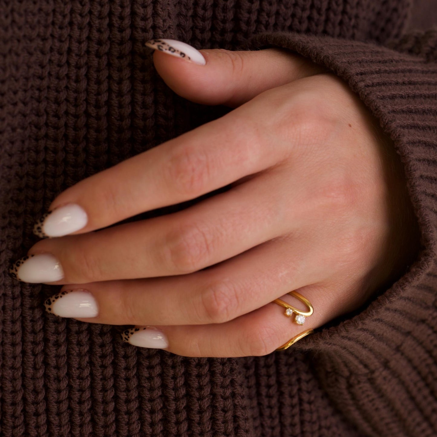 Open Abstract Gold Ring