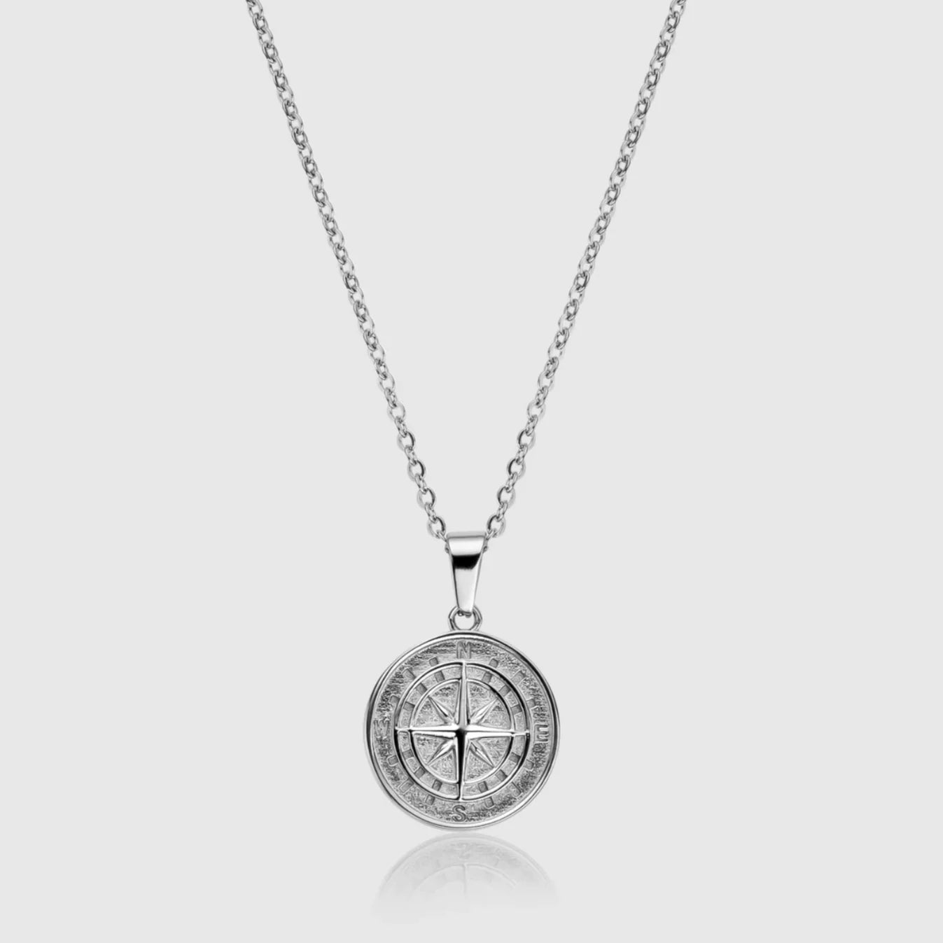 No Fear Mens Compass Pendant