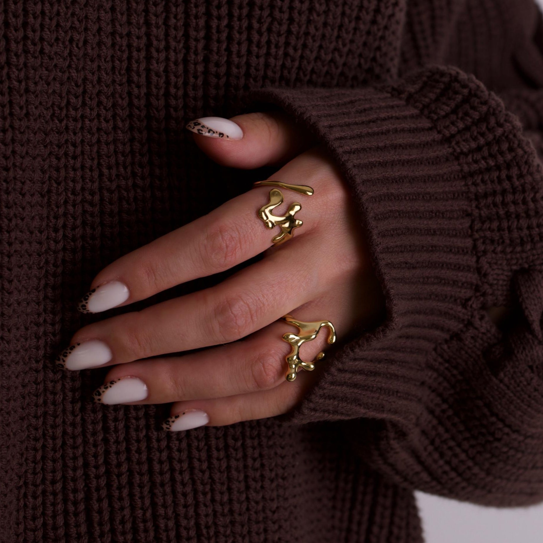 Unique Gold Adjustable Rings