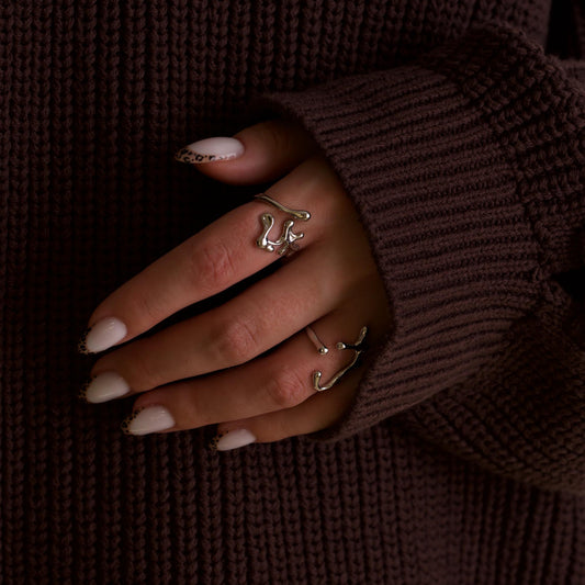 Unique Silver Adjustable Rings
