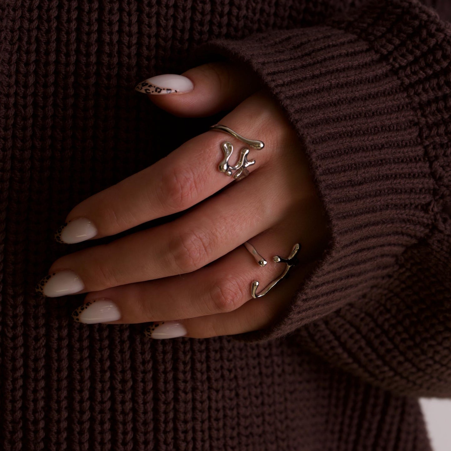 Unique Silver Adjustable Rings