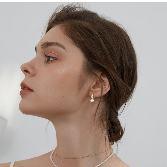 Buy Silver Pearl Earrings