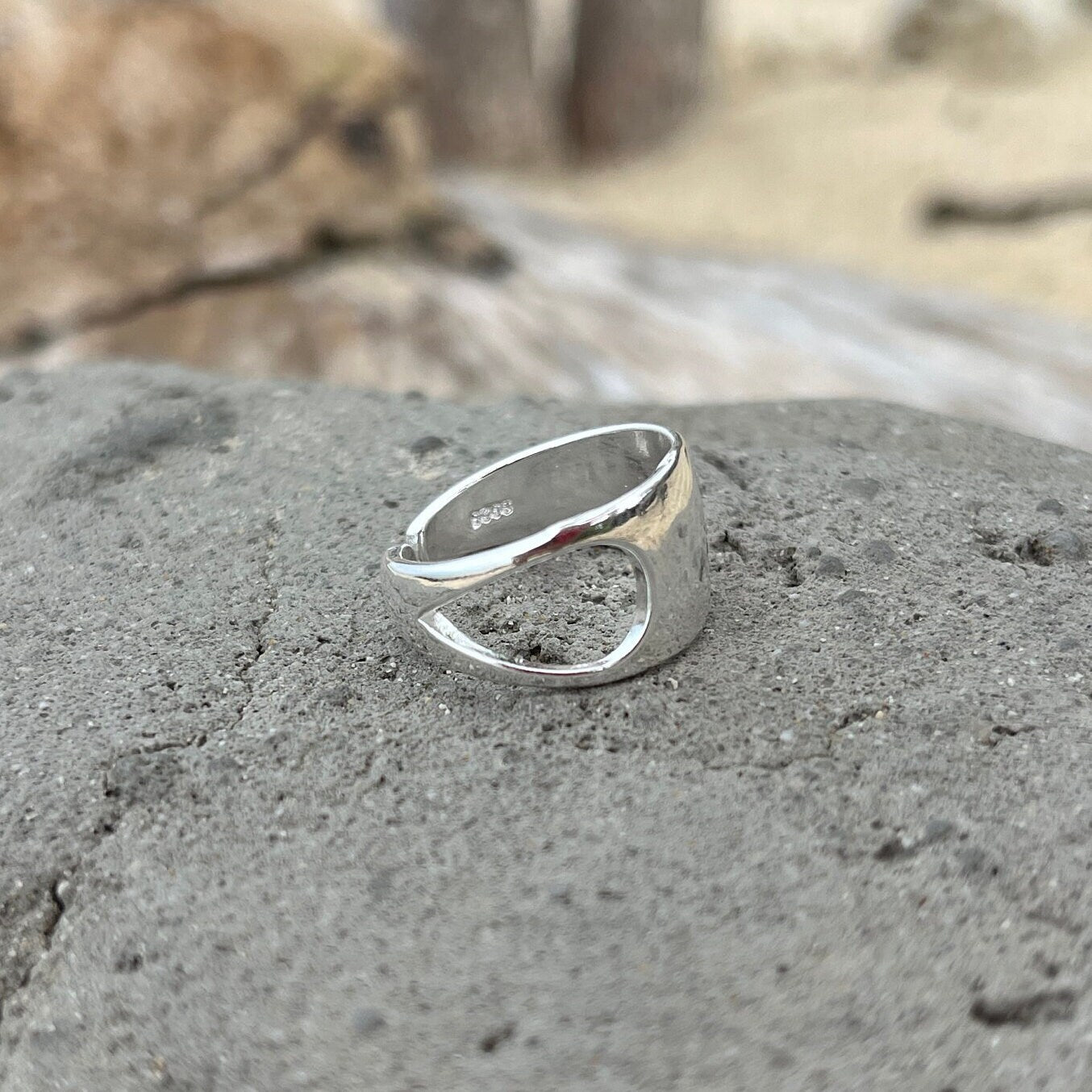 Hallow Silver Ring