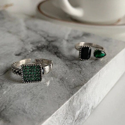 Green Emerald Ring