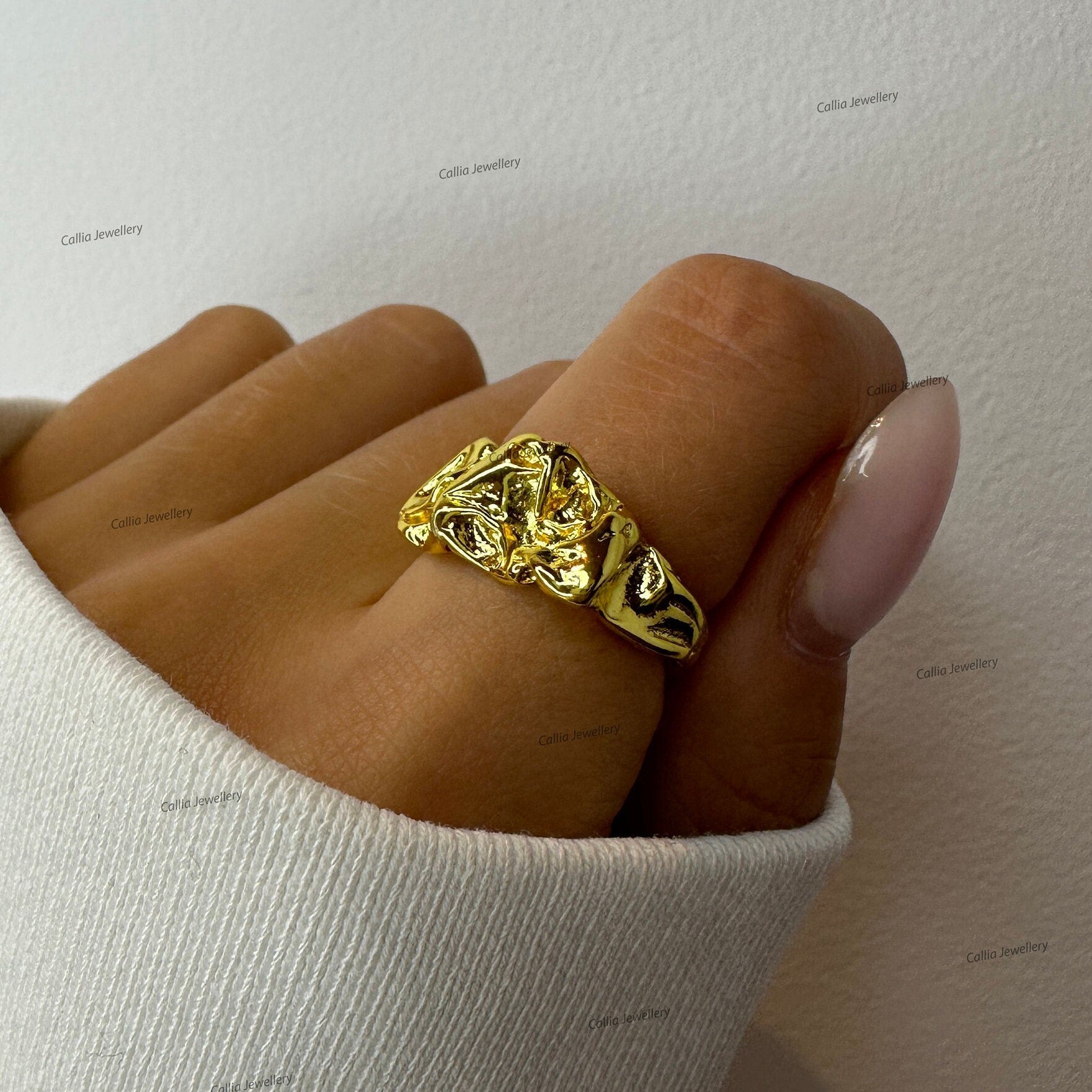 18k Gold And Silver Rings