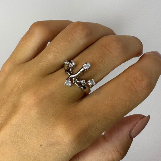 Zirconia Crown Ring