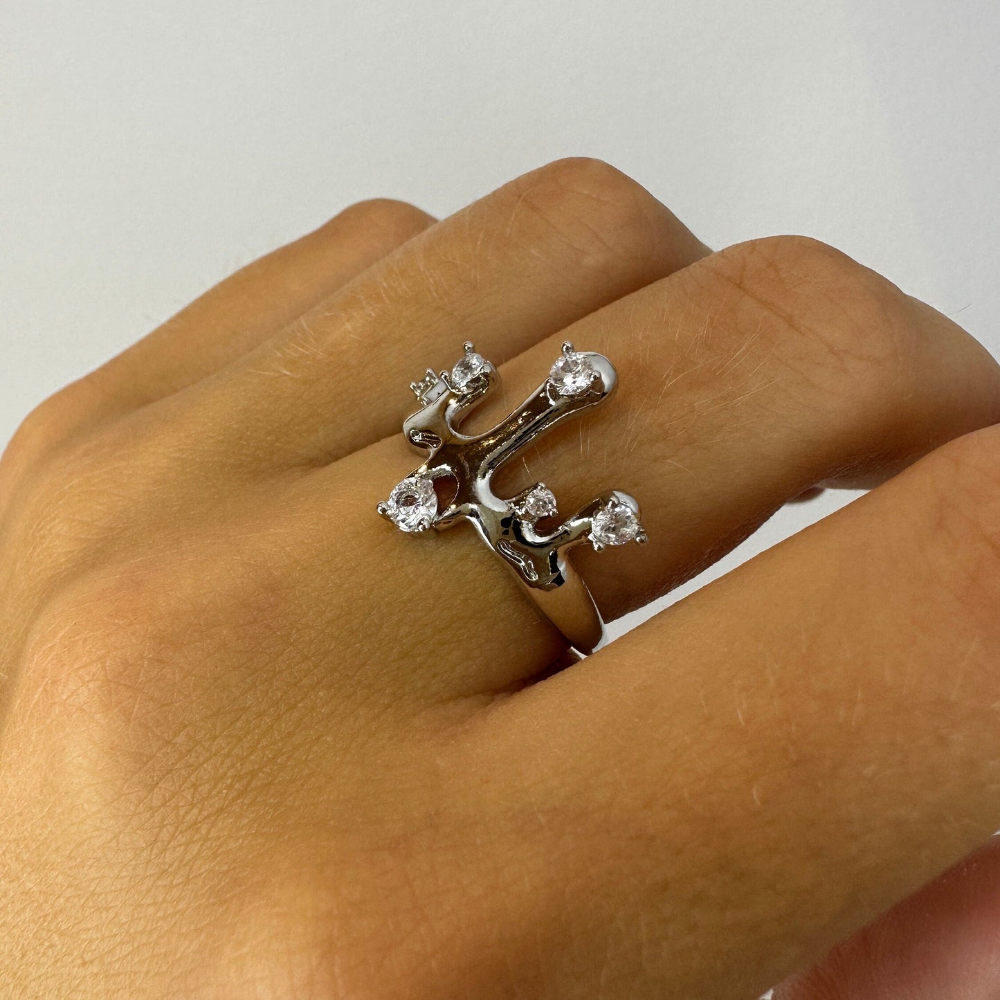 Zirconia Crown Ring