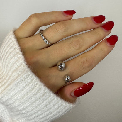 Zoe Silver Rings Set