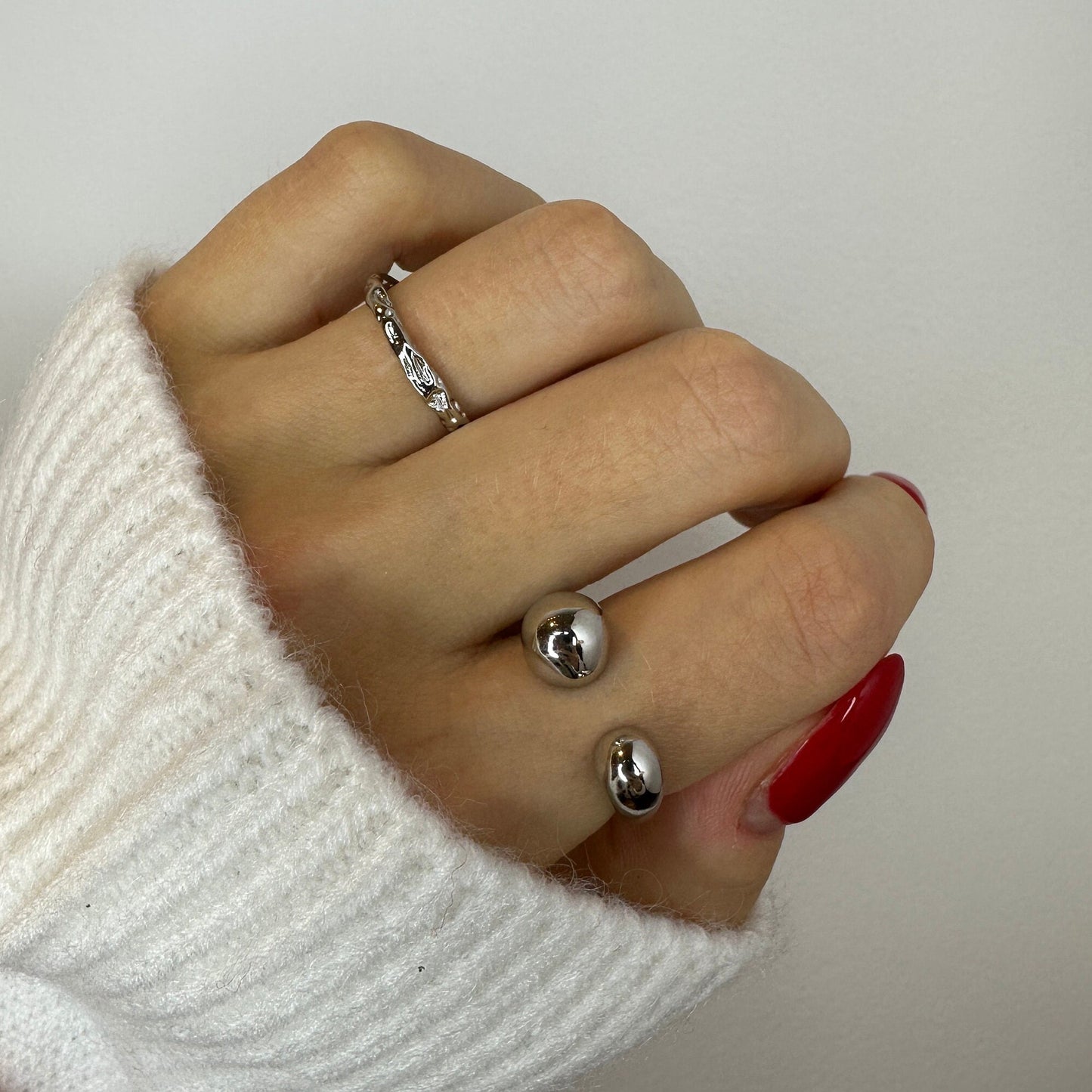 Zoe Silver Rings Set